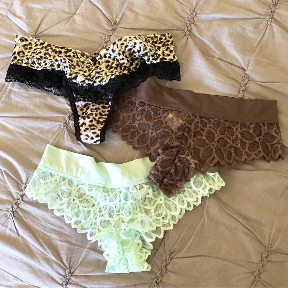 NWT Victoria’s Secret Lace Panties Bundle